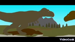 Rexy VS Alamotyrannus Stick Nodes Dinosaur