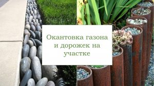 Как красиво оформить край газона или дорожки на участке