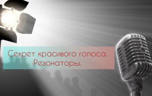 Секрет красивого сильного голоса. Резонаторы.