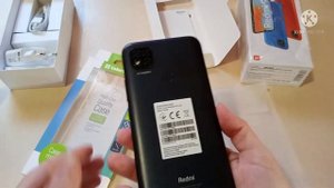 Распаковка Xiaomi Redmi 9C, 3/64 Midnight Gray.