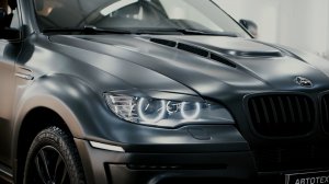 BMW X6 - оклейка кузова матовой пленкой