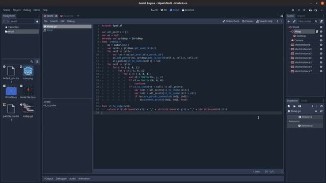 [Tutorial] 3D Astar Pathfinding with Gridmaps in Godot 3 смотреть онлайн