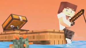 Minecraft Анимаци  МОРСКОЕ ЧУДОВИЩЕ
