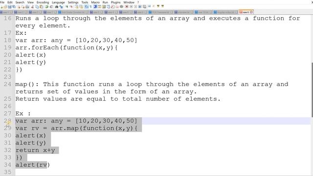 Typescript Looping statements in Telugu