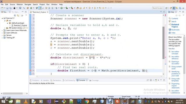 Introduction To Java Programming Exercise 3 1a смотреть онлайн