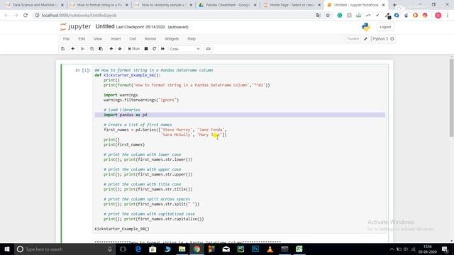 Basics of String Formatting in Pandas dataframe