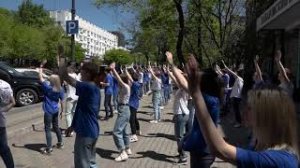 Студенты Хабаровского института инфокоммуникаций СибГУТИ провели флешмоб к дню города Хабаровск