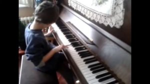 Composer Simon Jakymov (7 years old). THREE SEASONS, piano cycle