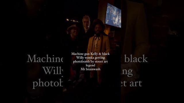 Mr. Brain Wash Photobombs Machine Gun Kelly & Legend Already Made / Black Willy Wonka At The Grammy