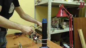 Попытка запуска "классического" трансформатора Тесла №3