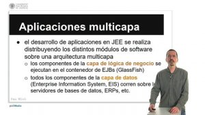 ARQUITECTURA DE LAS APLICACIONES JAVA ENTERPRISE EDITION |  | UPV