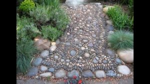 Очаровательные садовые дорожки своими руками из гальки