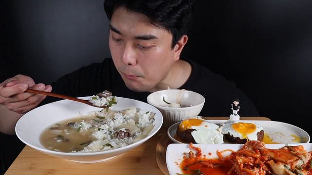 역시 해장은 소고기무국과 떡갈비 김치 한식먹방ASMR MUKBANG beef radish soup & Tteokgalbi & Kimchi KOREAN FOOD EATING SHO