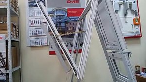 Цепной оконный привод СDС 0252-0600-1-ACB, монтаж по бокам створки. Открытие фрамуги на 90 градусо