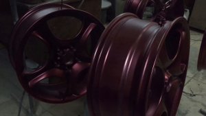 Покраска дисков в кенди Deep Red