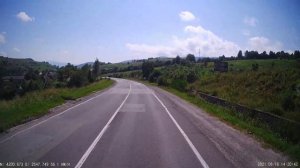 Спуск через горный перевал. Закарпатье