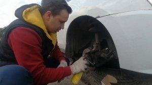 Замена передних колодок Nissan Almera G15. Новый PoLo 2020!
