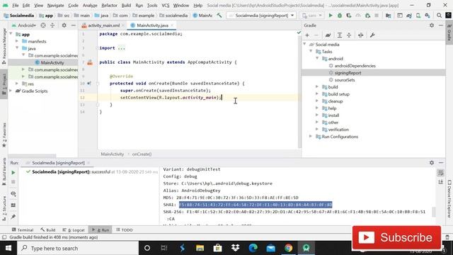 Social media app firebase android 2020 | Creating Project