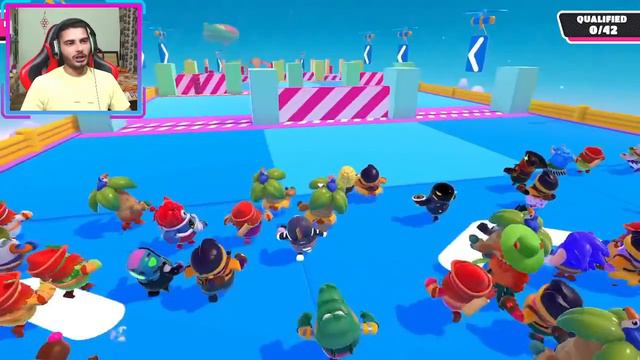 WOW ! WE WIN TEAM MAP TWO TIMES!! FALL GUYS FUNNY MOMENTS. смотреть онлайн