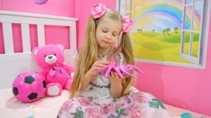 Pink vs Black Challenge by Diana and Roma