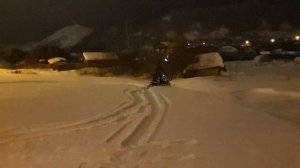 Стелс Капитан 150 Лонг по глубокому снегу часть 1