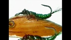 Нано джиг. Приманка Caddis Larva-jig.