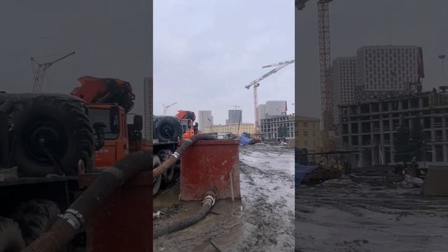 🏗️ Бурение с обратной промывкой. Шламовик для циркуляции и очистки воды. Строительное водопонижение