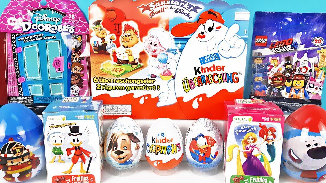 15 Киндер Сюрпризов, Unboxing Kinder Surprise ЛЕГО ФИЛЬМ 2, Doorables Disney, Мимимишки,Robocar Poli смотреть онлайн