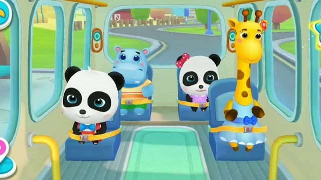 babybus bus game | little panda school bus game walkthrough | baby bus game | little panda gameplay