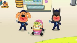 Police Takes Care of A Baby | Educational Videos | Cartoons for Kids | Sheriff Labrador