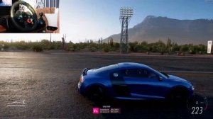Forza Horizon 5 . Audi R8 Coupe V10 Plus 5.2 FSI Quattro 2013 . Car Show Speed Jump Crash Test Driv