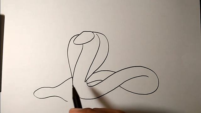 How to draw a cobra | EASY TO FOLLOW смотреть онлайн