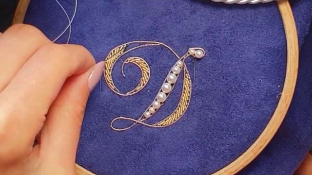 Вышивка канителью / Вышивка Монограммы смотреть онлайн