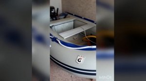 Лодка Гольфстрим, мотор 9.8.сил