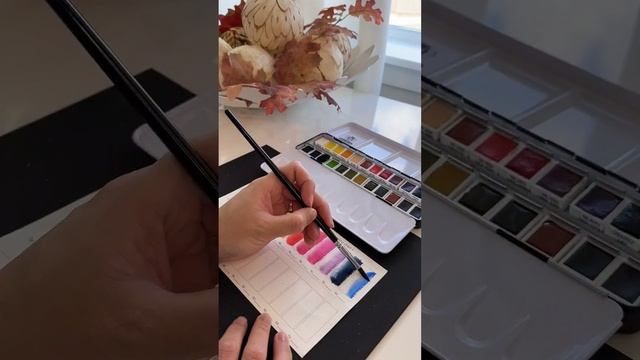 Schmincke Aquarell Swatch #art #schmincke #swatches #fyp #dailyart #painting #illustration