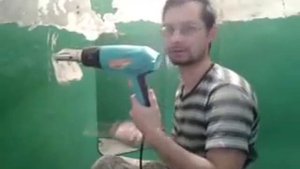 Снятие старой краски со стен  Серия 1