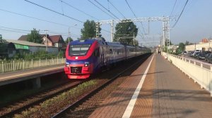 Белорусское направление РЖД. Платформа Перхушково. РЭКС ЭП2Д 0112 сообщением Звенигород - МСК-Бел.