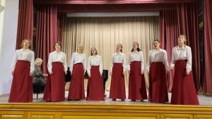 вокальный ансамбль студенток 3 курса ДХО Свердловского музыкального училища им П. И. Чайковского.