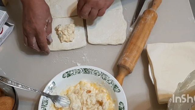 Слойки с творожной массой смотреть онлайн