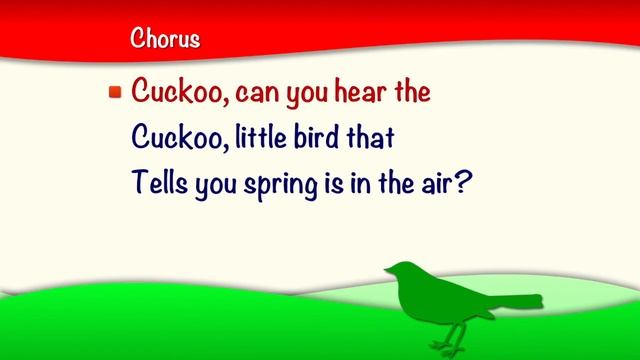 CUCKOO SAMBA (with children singing) | fun school song about springtime | sing-a-long karaoke смотреть онлайн