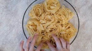 ВКУСНЫЙ УЖИН без напряга! ГНЁЗДА из макарон с фаршем! Готовим Феттучини!