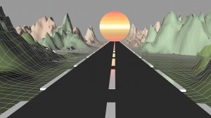 Моделирование дороги и гор в Cinema 4D