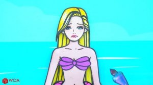 Paper Dolls Dress Up - Costumes Decorate Opposing Room Dresses Handmade Quiet Book - Barbie Story