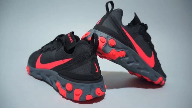 Nike React Element 55 Solar Red Black Cool Grey BQ2728 002 смотреть онлайн