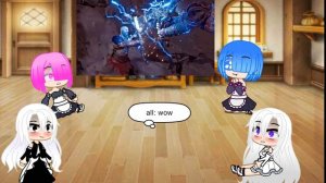 Re:zero react to Subaru(Subaru as Kratos)
