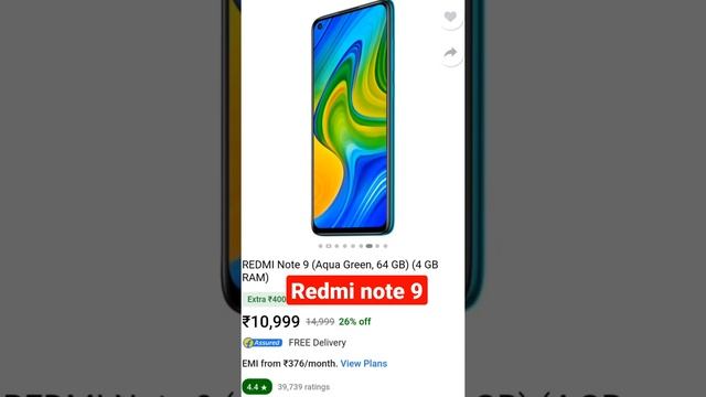 redmi note 9 unboxing⚡, review and impression , Android 11 based phone#redminote9 #redmi?