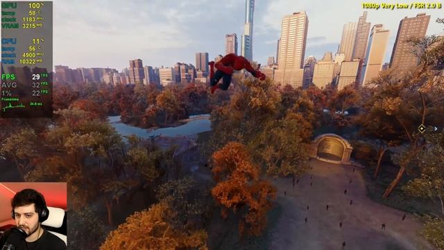 RX 550 | Marvel’s Spider-Man Remastered - 1080p, 720p - FSR 2.0 & IGTI