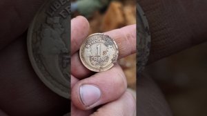 Нашёл монету у Немца, раскопки по войне