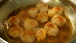 Паста с гребешками в сливочном соусе