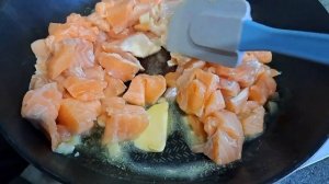Быстрый УЖИН паста с лососем в сливочном соусе / pasta with salmon in cream sauce